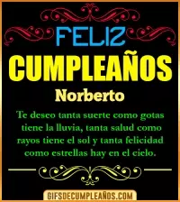 GIF Frases de Cumpleaños Norberto
